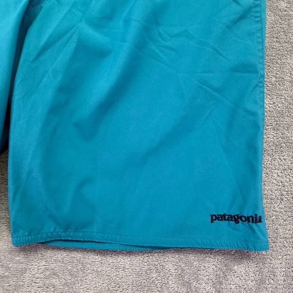 Patagonia Mens‎ Board Shorts Comfort Azure Blue Swim Trunks Size 28 - Picture 3 of 9